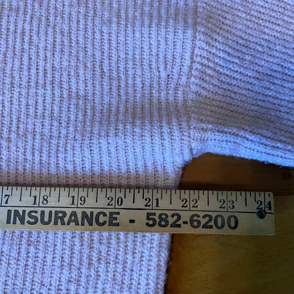 Free Assembly Colorblock Mock Neck Sweater Pink Navy Ochre Womens Sz M Y2K Style - Picture 4 of 9